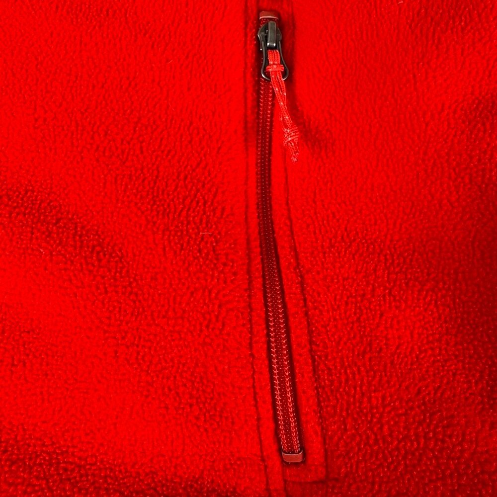 LL Bean Mens XLT Fleece Sweater Vest Red POLARTEC Pockets Cinch Waist Full Zip - Picture 6 of 13